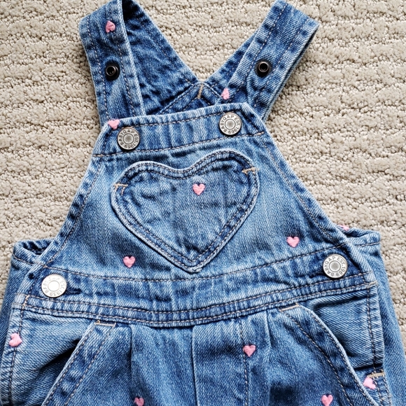 Like New Baby Gap Denim overalls 💕 - Picture 1 of 4